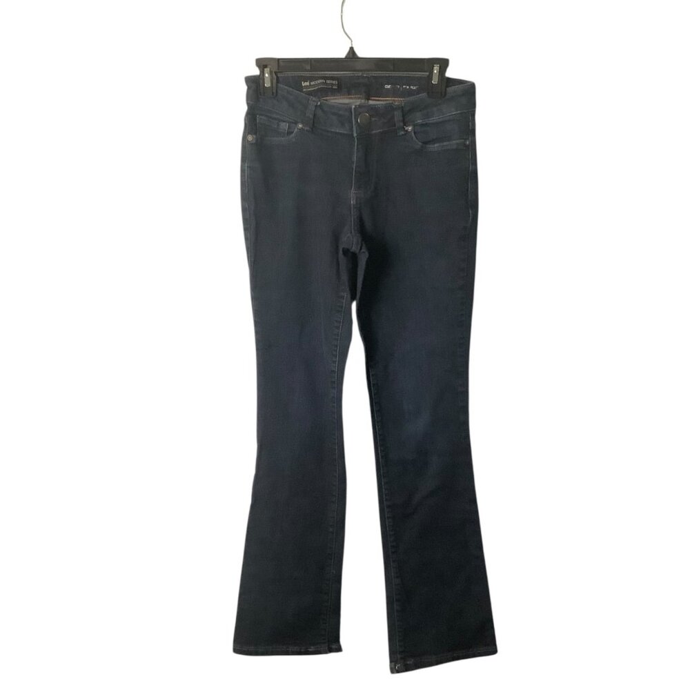 Lee Modern Series Curvy Fit Bootcut Jeans‎ Denim Dark Wash Women Size 14